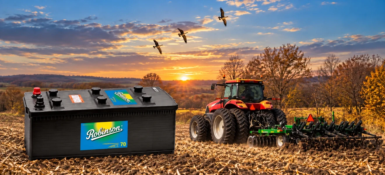Batería para tractor agrícola